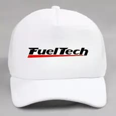 Boné Fuel Tech Marca Branco Premium Espumado Estampa Dtf