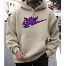 Moletom Canguru Gengar Nke Moda Masculina 100% Algodão Lançamento Premium Agasalho quentinho Inverno