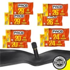 Par 2 Camara De Ar Bike Bicicleta Aro 20 24 26 29 Bico Valvula Grossa Resistente Mtb