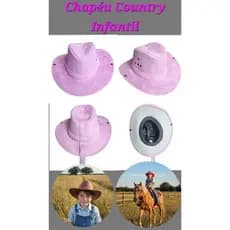 Chapéu Country Infantil Sertanejo Rodeio Cowboy, Cowgirl Unissex