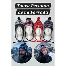 Touca Gorro do Chaves Estilo Peruano Tampa Orelhas Tecido Lã Tricô Adulto Unissex