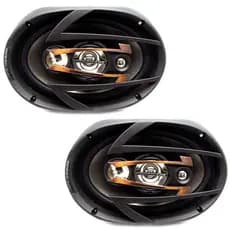 Kit Alto Falante 6x9" Polegadas Hurricane Quadriaxial QR69 300W RMS
