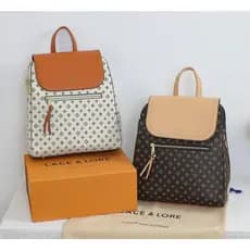 Mochila feminina elegante de couro com alça de ombro ajustável