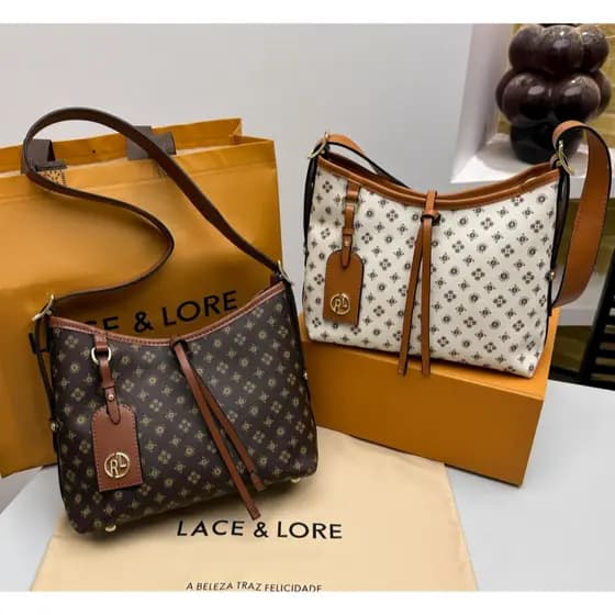 Bolsa de ombro tipo sacola leve e luxuosa de grande capacidade | tecido impermeável