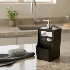 Porta Detergente Xplast 550ml | Dispenser para Detergente e Sabão Líquido | Organizador de Pia Moderno e Prático