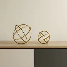 Dupla de esferas para casa e decoração argola de ferro