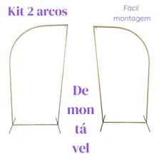Kit 2 arcos romano espelhado painel desmontável para festas e eventos
