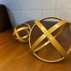 dupla de esferas para decoração de casa e festas