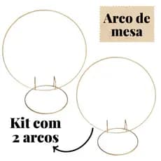 arco de mesa mini painel redondo 50 cm