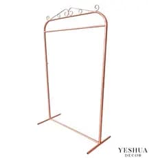 Arara de roupa de chão vintage retrô rose gold,dourada,preta e branca 1.16m largura x 2.00m altura
