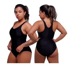 Maiô de Natação Poliamida Praia Hidroginástica Forrado + touca gratis