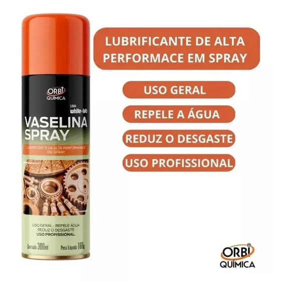 Vaselina lubrificante spray para borracha automotiva resistente a agua 300ml