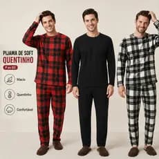 Pijama Masculino Inverno Soft Quentinho do P ao GG