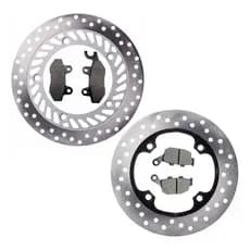Disco Freio Cb300 Dianteiro + Traseiro E Pastilhas Sem Abs
