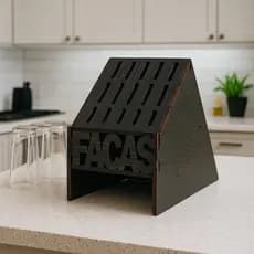 Suporte Organizador Para Facas Faqueiro em MDF