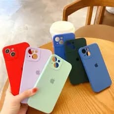 Capa Capinha Para IPhone 15 15Pro 15ProMax Silicone Aveludada C/ Proteção na Câmera Fechada Quadrada