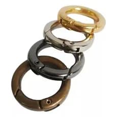 20 Peças 20mm/25mm/30mm/35mm Mosquetão Argolas Articuladas para Bolsas de Crochê e Artesanato em Geral