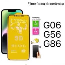 Película Fosca Cerâmica Flexível 9D Hidrogel Para Motorola G56 G86 G06