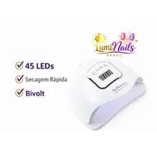 Cabine LED UV SUNX5 MAX 45 LEDs Bivolt Profissional para Unhas Gel, Fibra e Acrílico