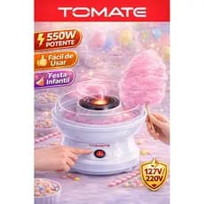 Máquina de Algodão Doce Elétrica Portátil 127V ou 220V Fácil Rápida para Festa Infantil