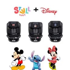 Cadeira Para Auto Styll Baby 360° Com Isofix 0 À 36kg Disney mickey minnie stitch