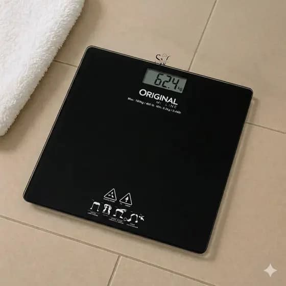 Balança Corporal Digital Até 180kg Com Vidro Preto Temperado Premium