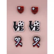 Pins Para Babuche Bottons Enfeites Pingentes Botões Futebol