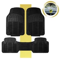TAPETE DE BORRACHA 3 PÇS CARRO AUTOMOTIVO DE LUXO UNIVERSAL ANTIDERRAPANTE REFORÇADO JOGO TAPETE CARRO