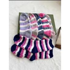 Kit Meias De Lã Felpuda Grossa Para Frio Quente Adulto Masculinas e Femininas Antiderrapante