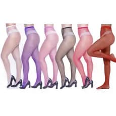 Meia Arrastão Adulto Cos Alta Fantasia Carnaval Cores Neon colorido Arco iris diversas cores Cosplay Halloween