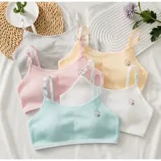 Sutiã Top De Dupla Camada Para Adolescentes/Meninas De 10-16 Anos