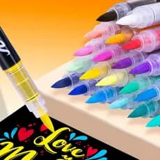 Caneta Pincel Líquido Guangna Avulsa tinta acrílico ponta macia pintura caneta marcador