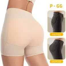 Nova Calcinha Modeladora de Cintura Alta Sem Costura com Enchimento para Aumentar o Bumbum