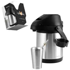Kit Terere Chacal Garrafa Térmica 2,5L Cuia 200ml Bomba Inox - Lançamento