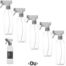 Kit 5 Borrifador Multiuso 500ml Flow Ou