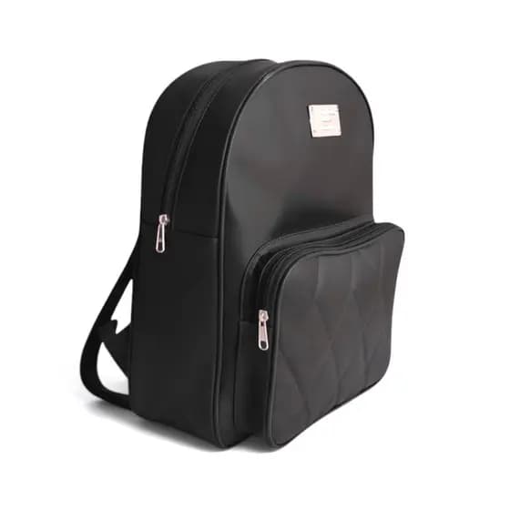 Mochila Feminina Inpermeável Luxo Couro Sintético Grande Moderna Faculdade/Trabalho 2026