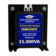 Auto Transformador 15.000va A Casa das Fontes ar condicionado de 9,12,18,24000 BTUS e aparelhos eletro eletronicos