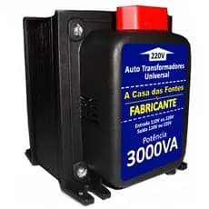 Auto Transformador 3.000 VA [110 para 220 e/ou 220 para 110] FABRICANTE