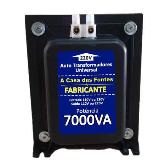 Auto Transformador 7000 VA CONECTOR SINDAL - 127/220 OU 220/127