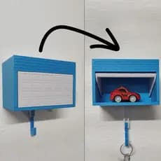 🔑🚗 Porta-Chaves Criativo em Formato de Garagem – Divertido e Funcional! 🏠