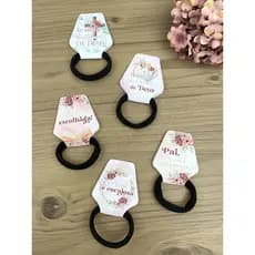 50/100 Tag para xuxinha rabico de cabelo Mimo para Cliente/ Mulher Cristã *NÃO ACOMPANHA XUXINHAS*