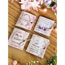 30/50/100 CARDS Cartão para Mimo Dia das Mães ( tablete ) NÃO ACOMPANHA CHOCOLATE