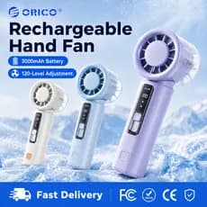 ORICO mFan1 Mini Ventilador De Mão Recarregável 3000mAh Refrigeração Portátil 120 Velocidades Tipo-C 9H Bateria
