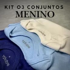 Kit 3 Body Bebe Manga Curta 100% Algodao Menino Verao