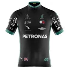 Camisa Ciclismo Masculina Dryfit Proteção UV Bike MTB Speed Petronas Preta