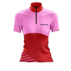 Camiseta Ciclismo Feminina Dry Fit com Proteção UV Bike MTB Speed Pro Tour Life Rosa