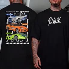 Camiseta Velozes E Furiosos Paul Walker Coleção Carro Corrida Drift Skyline