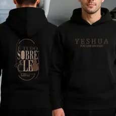 Moletom Unissex É Tudo Sobre Ele Yeshua Jesus Cristã Gospel Inverno Canguru