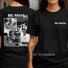 Camiseta Unissex MC Paiva Cantor Funk Magnata Atura Ou Surta Casei Com a P*taria