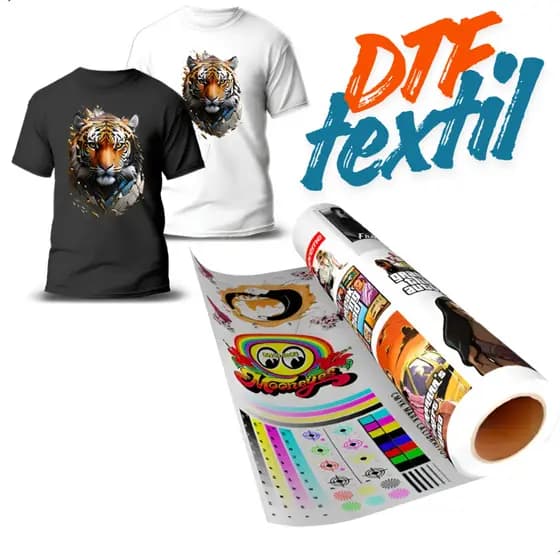 1 Metro Dtf textil 58 cm x 100 cm Impressão Alta Qualidade Ao Comprar ja tenha seu Arquivo Pronto